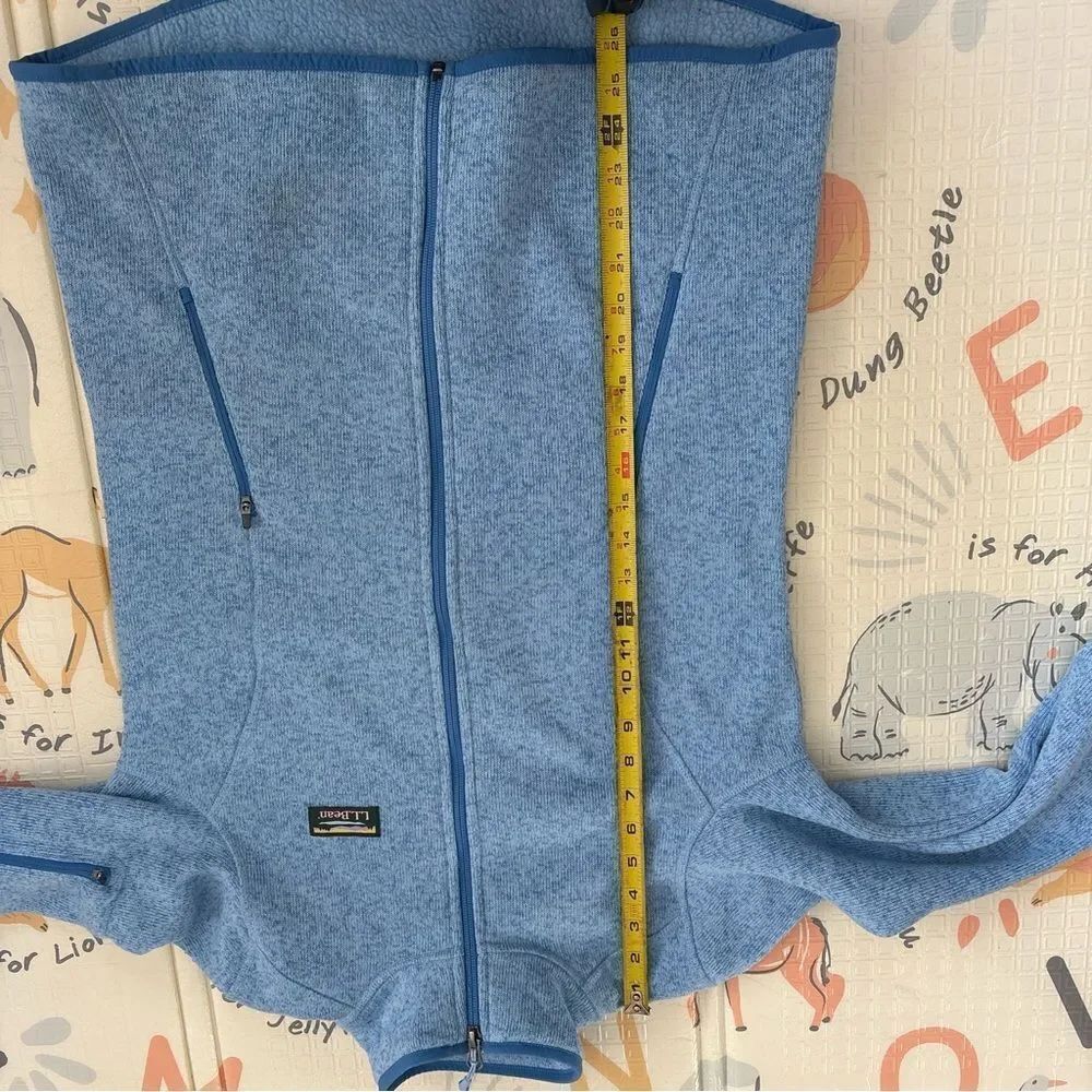 L.L.Bean Sweater Fleece Full-Zip Jacket Small Tall - Picture 7 of 10
